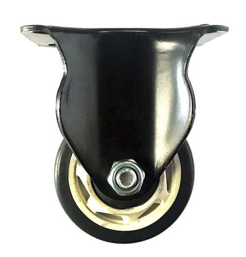 3" Caster Wheel 441 Lbs Fixed PU - Polypropylene Top Plate - fast shipping 🇺🇸