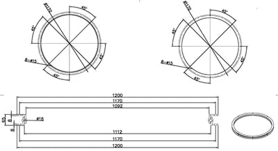 30 Ton Heavy Duty 48 inch Diameter Large Turntable Bearing - fast shipping 🇺🇸
