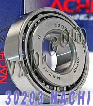 30203 Nachi Tapered Roller Bearing Japan 17x40x12mm - fast shipping 🇺🇸