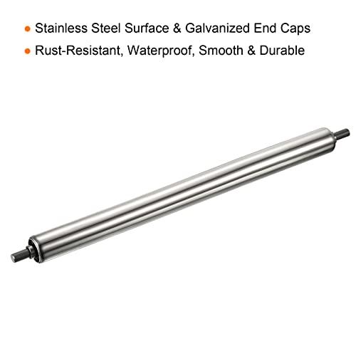 Gravity Conveyor Roller - 1" Diameter x 12" Length - Stainless Steel - fast shipping 🇺🇸