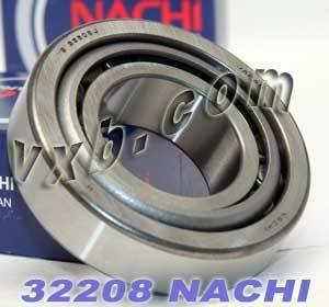 32208 Nachi Tapered Roller Bearing Japan 40x80x23mm - fast shipping 🇺🇸