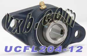 3/4 Bearing UCFL204-12 + 2-Bolt Flanged Housing Mounted Bearing - fast shipping 🇺🇸