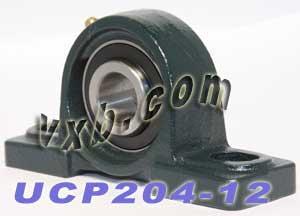3/4" Bore Mounted Bearing UCP-204-12 + Pillow Block Cast Housing - fast shipping 🇺🇸