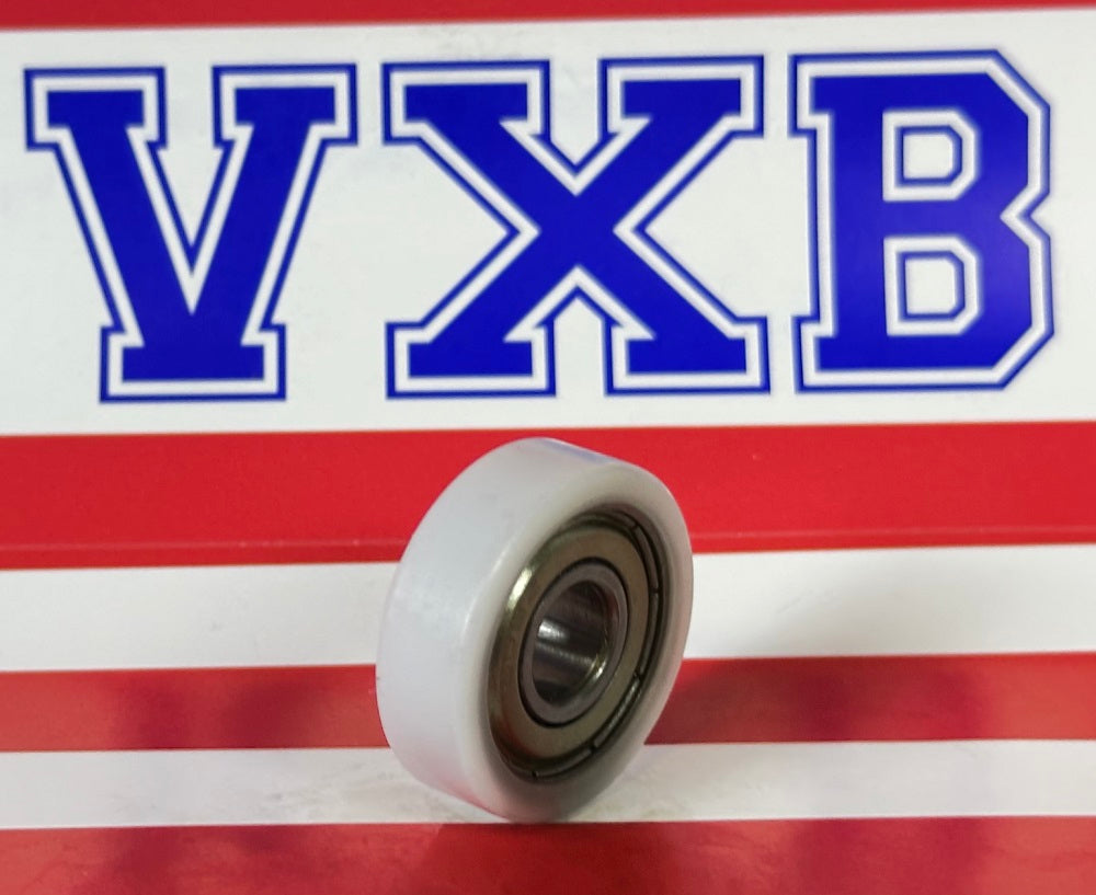 8mm Bore Bearing - 26mm White Plastic Tire 8x26x8mm - fast shipping 🇺🇸