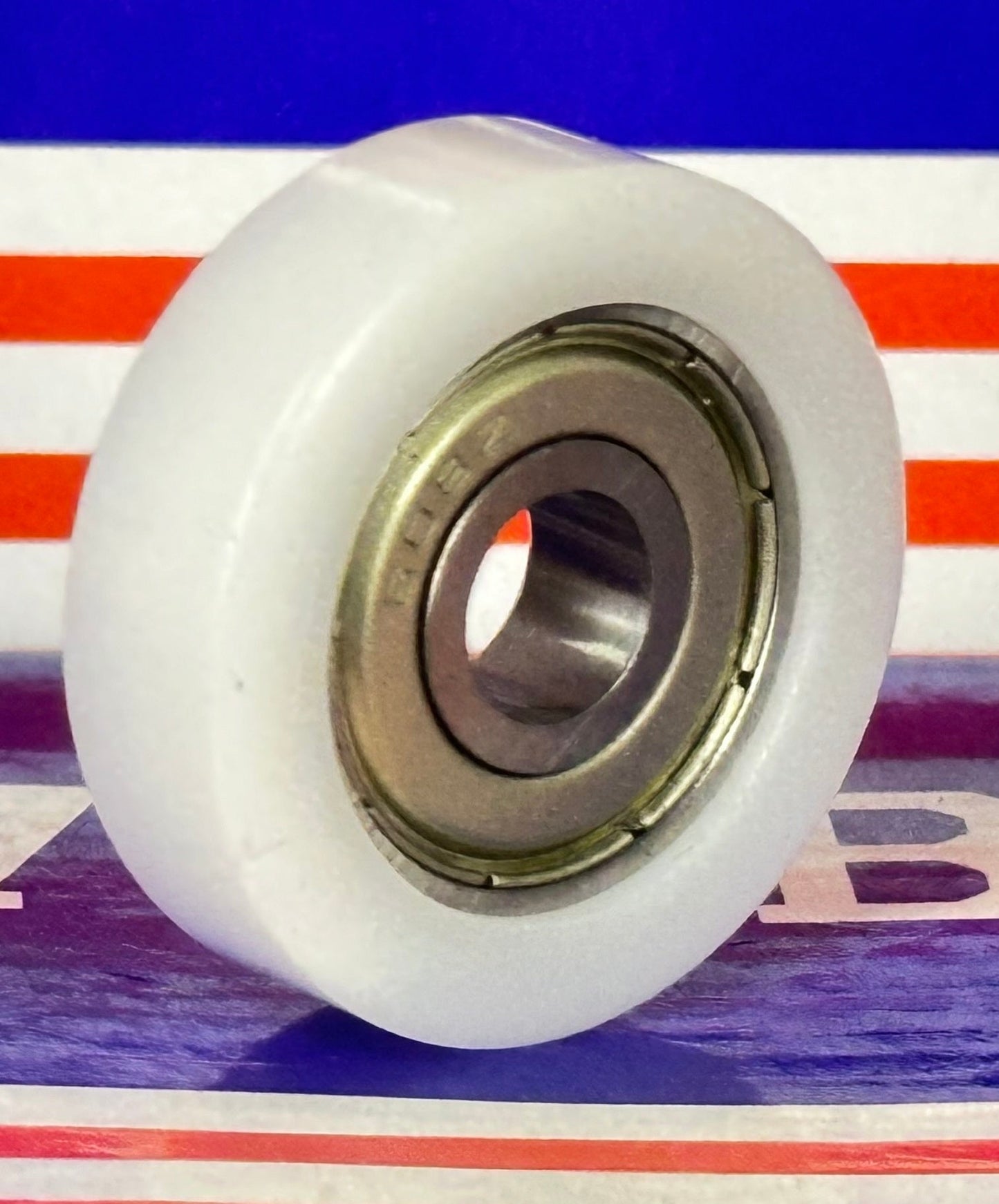 8mm Bore Bearing - 30mm White Plastic Tire 8x30x8.5mm - fast shipping 🇺🇸