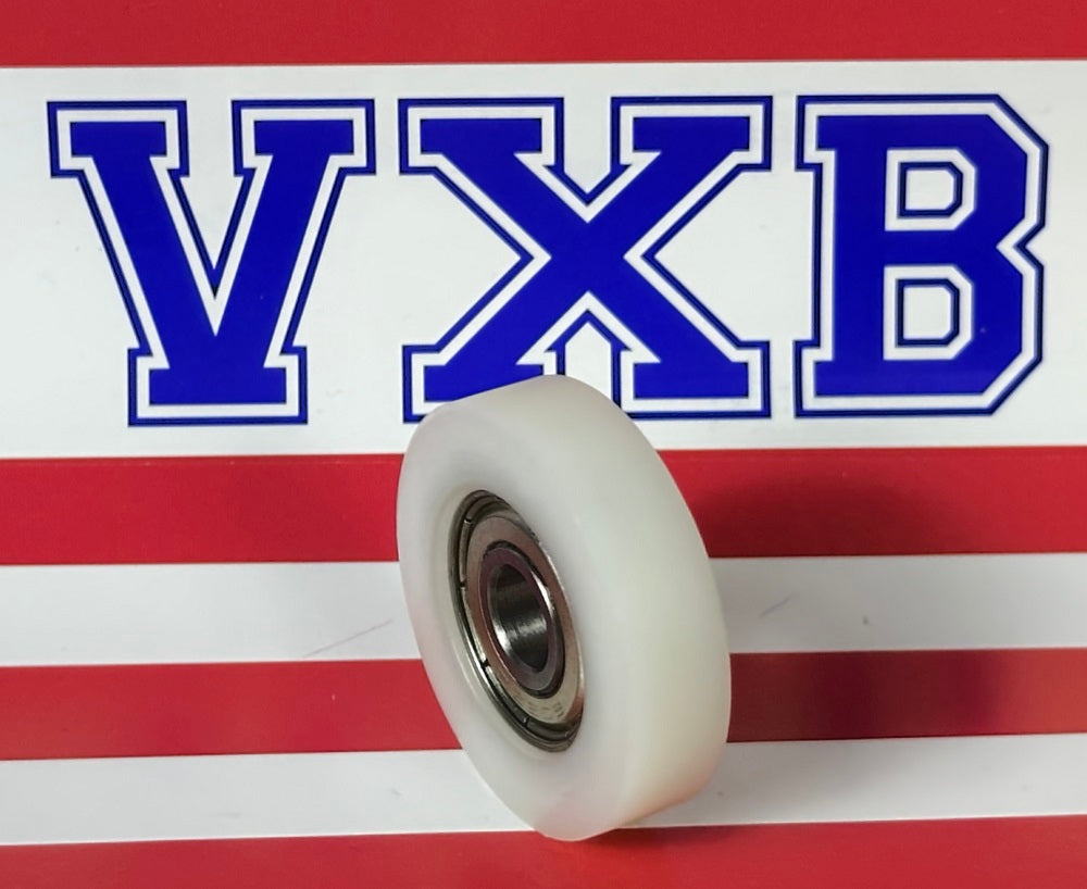 8mm Bore Bearing - 35mm White Plastic Tire 8x35x9mm - fast shipping 🇺🇸