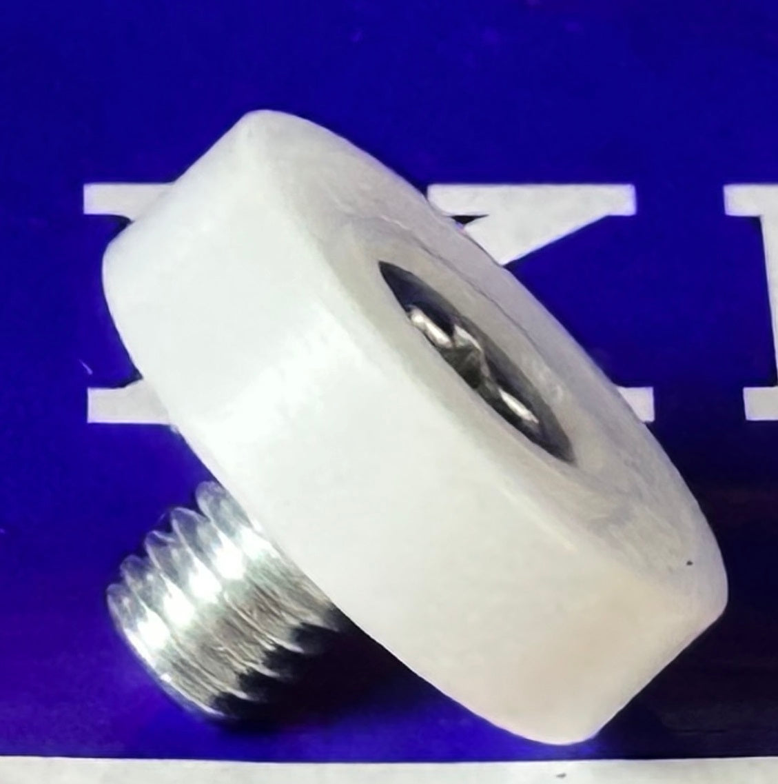Flat Nylon Ball Bearing - 19mm White Plastic Tire for sliding doors & windows - fast shipping 🇺🇸