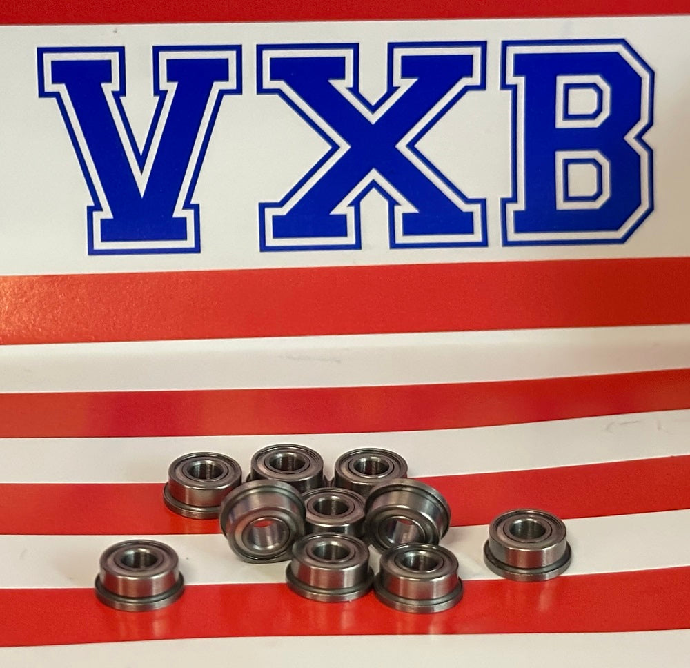 10-Pack Flanged Bearings F684ZZ 4x9x4mm - Shielded - Miniature - fast shipping 🇺🇸