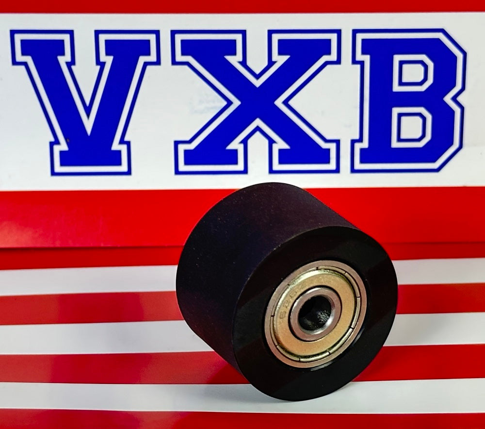 6x30x20mm Shielded Bearing - Black Polyurethane Tire Roller Wheel - fast shipping 🇺🇸
