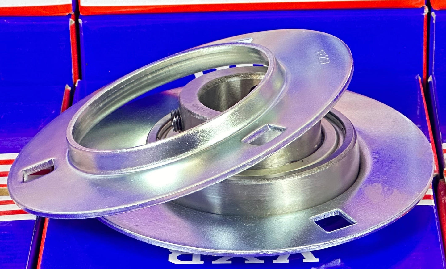 1-1/4" Bore 3-Bolt Flanged Mounted SBPF207-20 Pressed Steel Housing Bearing - fast shipping 🇺🇸