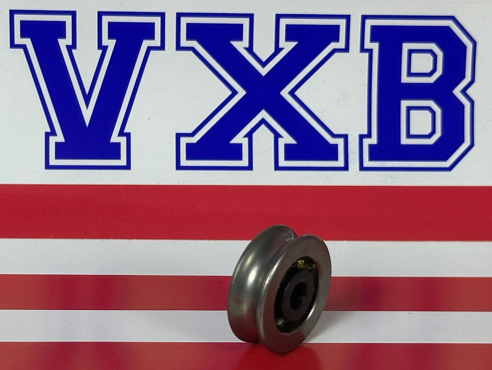 4mm Bore Bearing - 20mm 440C Stainless Steel Pulley U-Groove Track Roller Bearing 4x20x7mm - fast shipping 🇺🇸