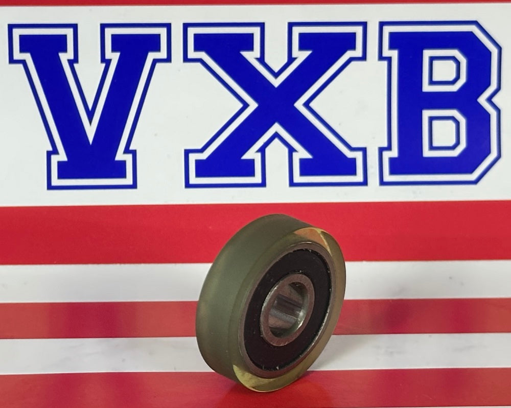 Polyurethane Rubber Tire Bearing 8x26x7mm - Sealed - Miniature - fast shipping 🇺🇸