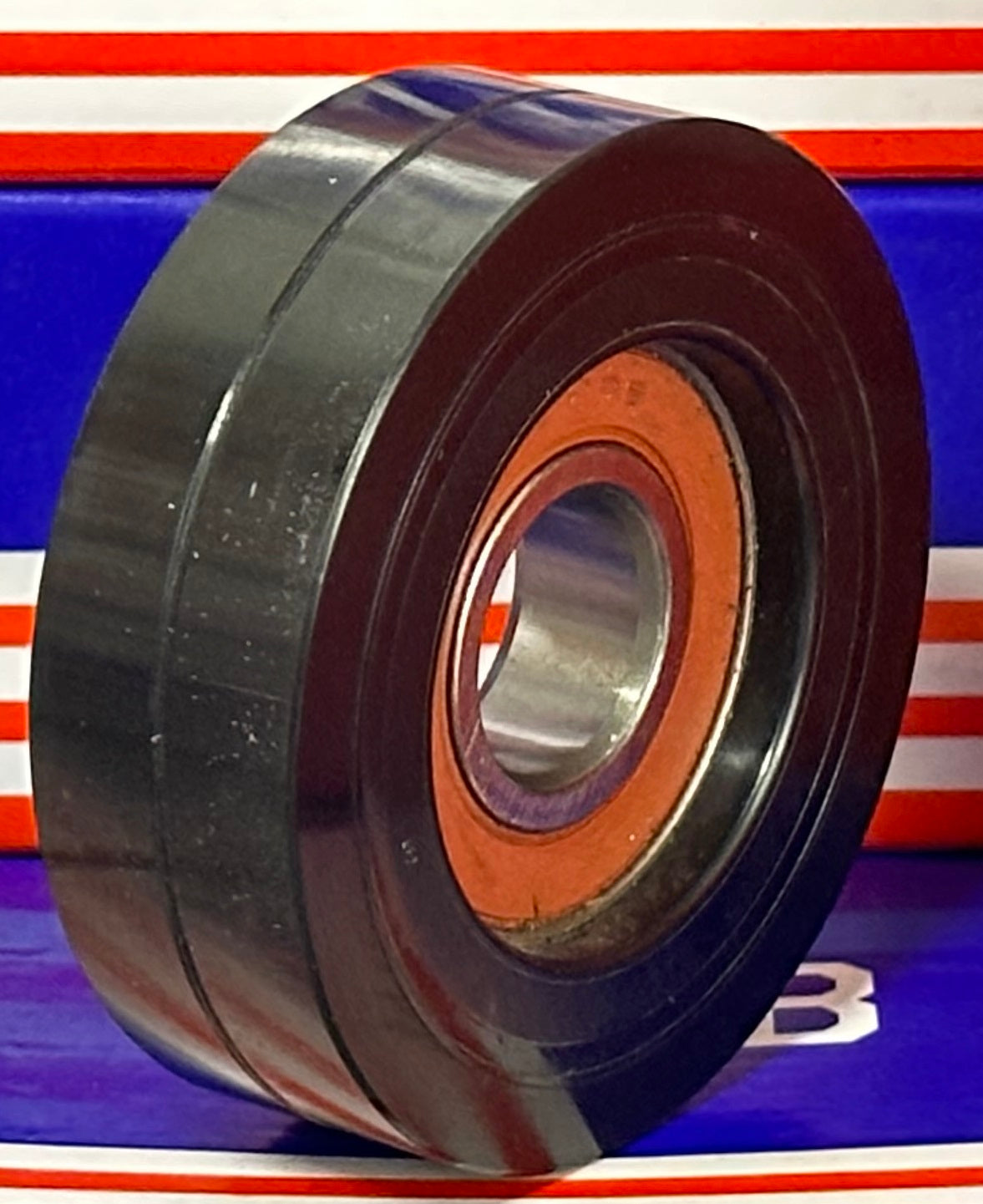 20x75x24mm Polyurethane Wheel Roller Bearing - Black Tire Sliding Guide - fast shipping 🇺🇸