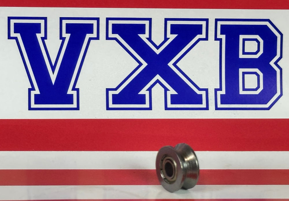 4mm Bore Bearing - 13mm Shielded Pulley V Groove Track Roller Bearing 4x13x6mm - fast shipping 🇺🇸