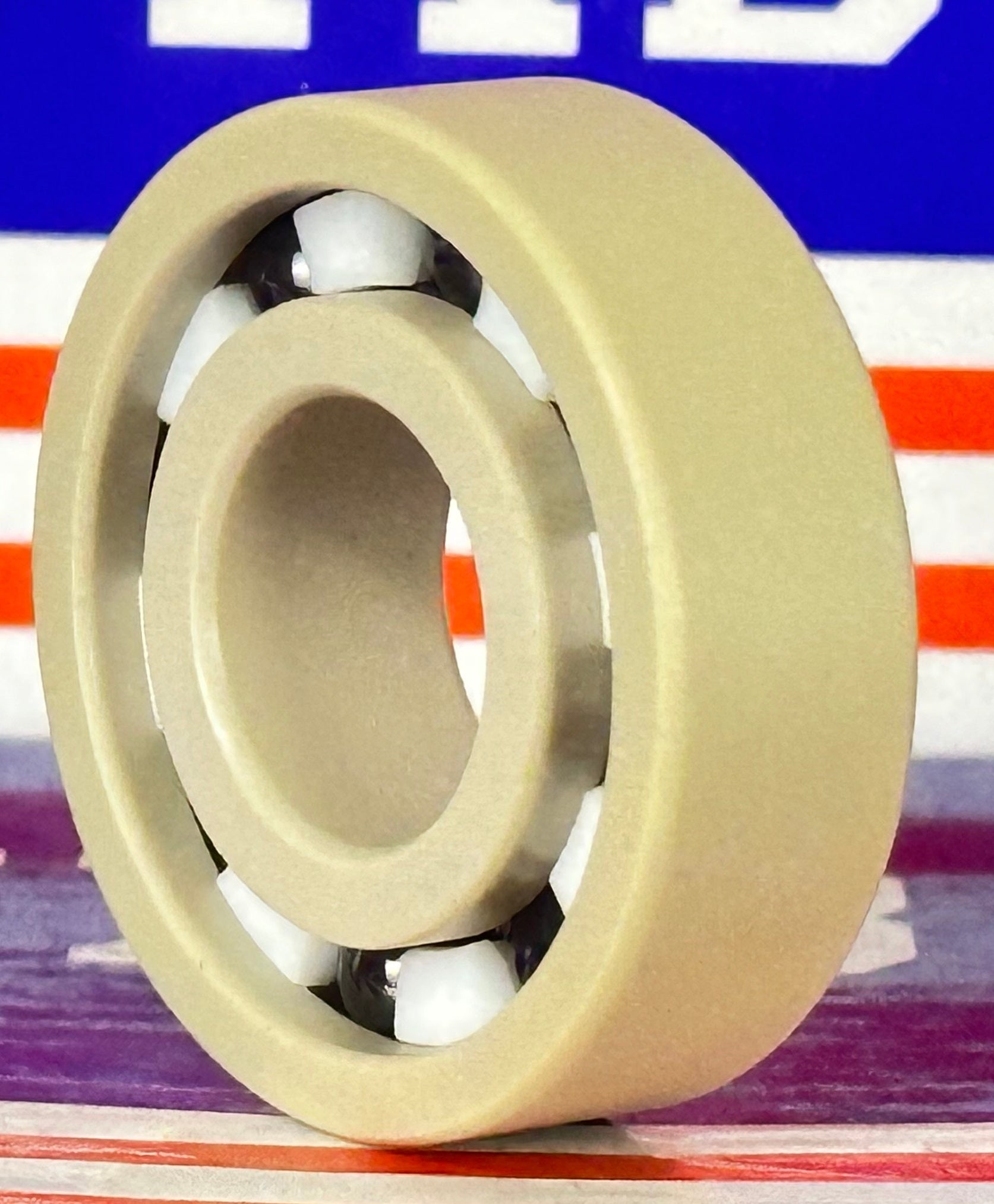 6202 PEEK Ball Bearing - Si₃N₄ Ceramic Balls - PTFE Cage - 15x35x11mm - fast shipping 🇺🇸