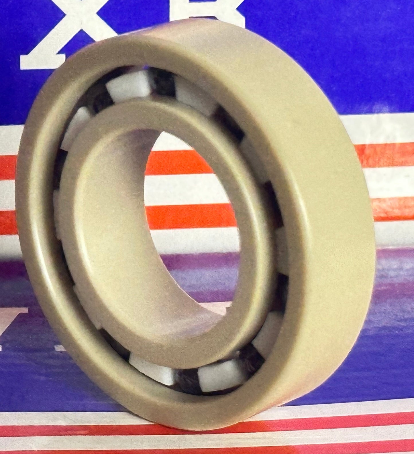 6005 PEEK Ball Bearing - Si₃N₄ Ceramic Balls - PTFE Cage - 25x47x12mm - fast shipping 🇺🇸
