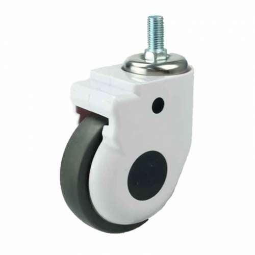 4" 198 Lbs Medical Caster Wheel M12 Threaded - Stem TPR - fast shipping 🇺🇸