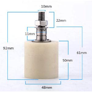 48x50mm Sliding Guide/Track Wheel Bolt & Nut Mounting - fast shipping 🇺🇸