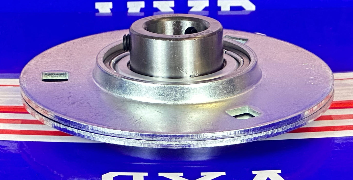 SBPF202-10 5/8 Pressed Steel Bearing 3-Bolt Flanged Mounted Bearing - fast shipping 🇺🇸