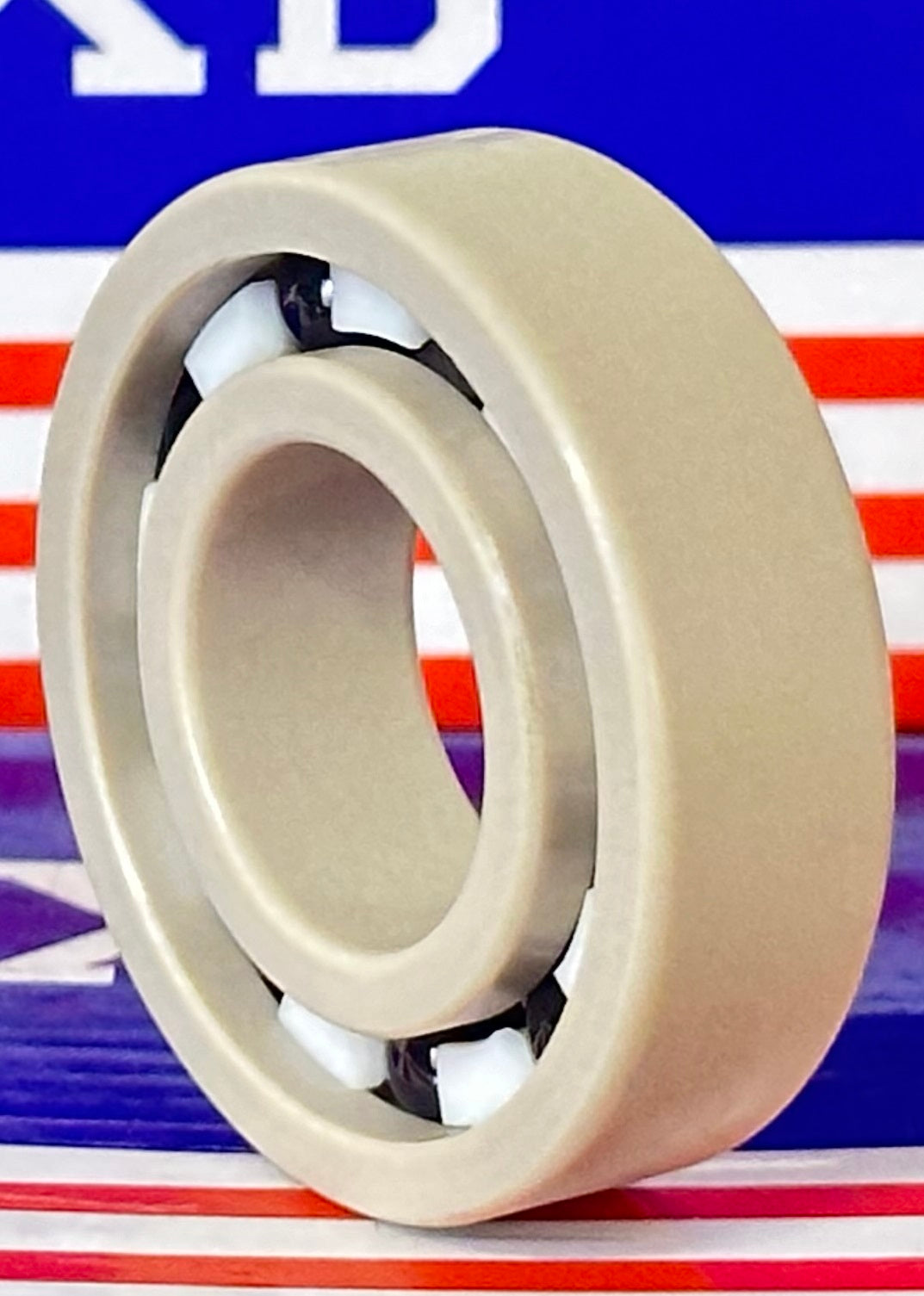 6004 PEEK Ball Bearing - Si₃N₄ Ceramic Balls - PTFE Cage - 20x42x12mm - fast shipping 🇺🇸