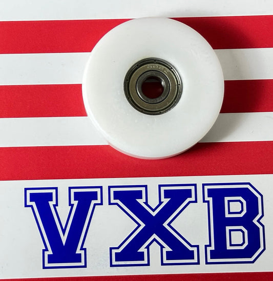 8mm Bore Bearing - 50mm White Plastic Tire 8x50x12mm - fast shipping 🇺🇸