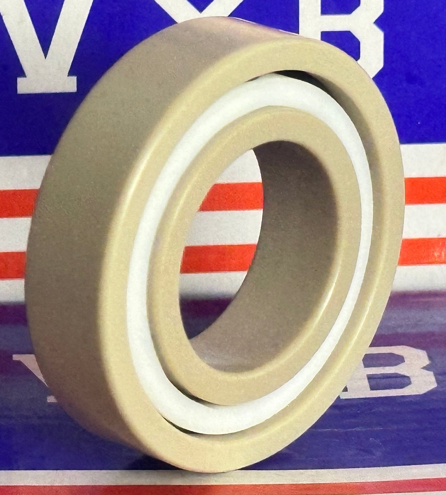6005 PEEK Ball Bearing - Si₃N₄ Ceramic Balls - PTFE Cage - 25x47x12mm - fast shipping 🇺🇸