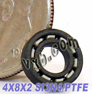 4x8 Full Ceramic Bearing 4x8x2 Silicon Nitride Miniature - fast shipping 🇺🇸