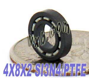 4x8 Full Ceramic Bearing 4x8x2 Silicon Nitride Miniature - fast shipping 🇺🇸