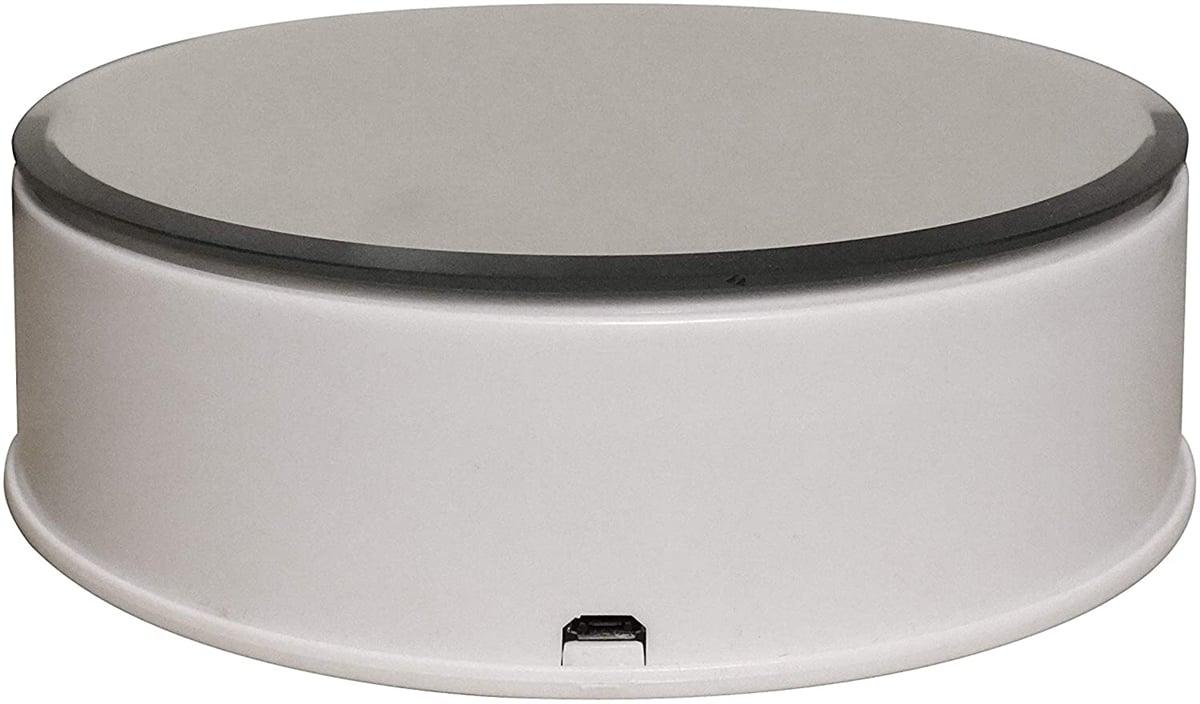 5.5" Electric Turntable Mirror Surface Motorized Rotating Display Stand - fast shipping 🇺🇸