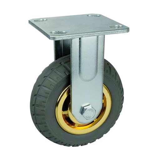 5" Heavy Duty Caster Wheel 507 Lbs Fixed Polypropylene core - Rubber Top Plate - fast shipping 🇺🇸