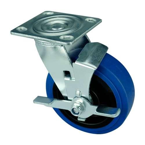 5" Heavy Duty Caster Wheel 507 Lbs Fixed - TPR - Top Plate - fast shipping 🇺🇸