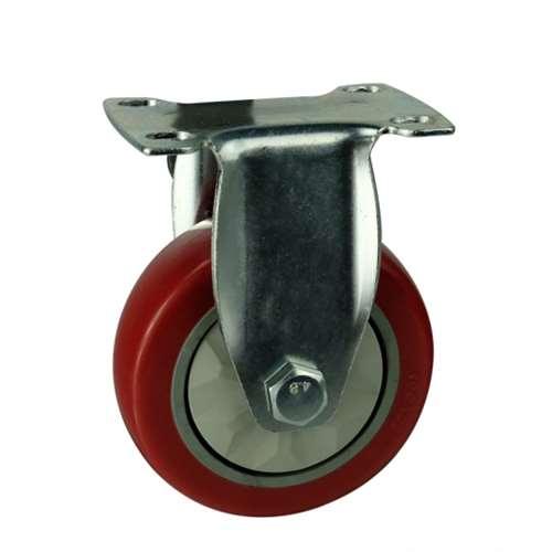 5" Caster Wheel Rigid PVC - Top Plate Mount - fast shipping 🇺🇸