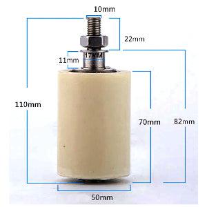 50x70mm Sliding Guide/Track Wheel Bolt & Nut Mounting - fast shipping 🇺🇸