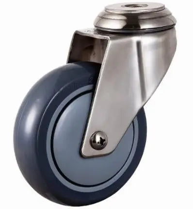 5" 286 Lbs Caster Wheel - Bolt Stainless Steel TPR - fast shipping 🇺🇸