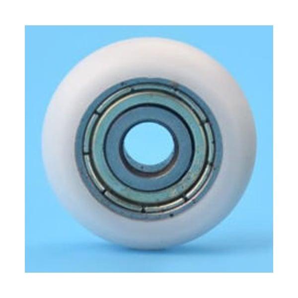 4mm Bore Bearing - 12mm White Plastic Tire 4x12x7mm round - fast shipping 🇺🇸