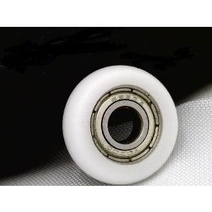 4mm Bore Bearing - 12mm White Plastic Tire 4x12x7mm round - fast shipping 🇺🇸