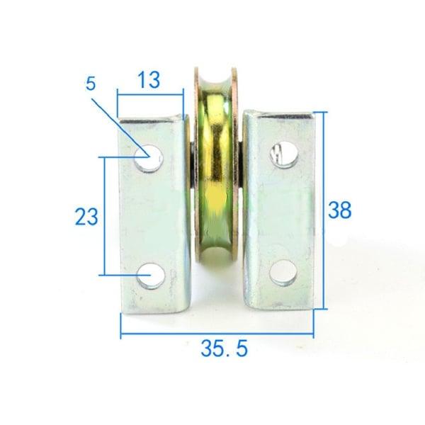 6.4mm Bore Bearing - 38mm Steel Wire Rope Cable Track Pulley - Triangular 2L bracket - fast shipping 🇺🇸