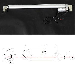 6 Inch Stroke 1000N 225 lbs DC 12 Volt Linear Actuator - mounting brackets - fast shipping πΊπΈ