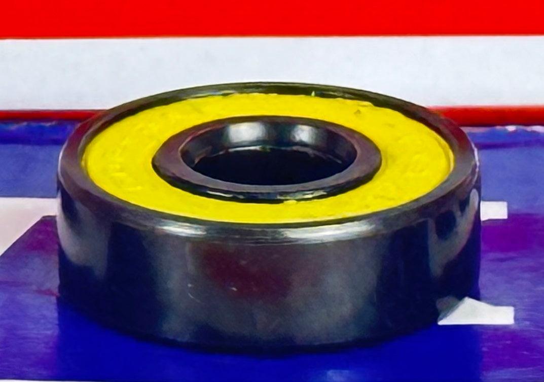 608B-2RS Sealed Black Bearing Bronze Cage Yellow Seals - fast shipping 🇺🇸