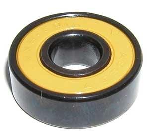 608B-2RS Sealed Black Bearing Bronze Cage Yellow Seals - fast shipping 🇺🇸
