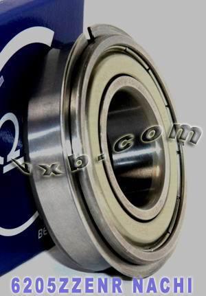 6205ZZENR Nachi Bearing 25x52x15mm Double Shielded C3 Snap Ring Bearing - fast shipping πΊπΈ