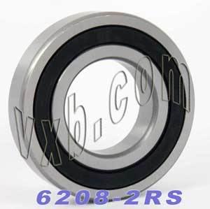 4-Pack 6208-2RS Ball Bearings 40x80x18mm - Rubber Sealed - fast shipping 🇺🇸