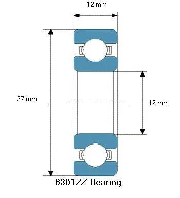 6301ZZ Bearing Deep Groove 6301ZZ - fast shipping 🇺🇸