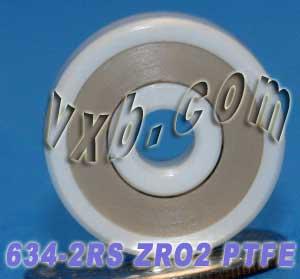 Full Ceramic 634-2RS Bearing 4x16x5 ZrO2 Miniature Sealed Bearing - fast shipping 🇺🇸