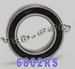 6802RS Bearing 15x24x5mm - Sealed - fast shipping 🇺🇸