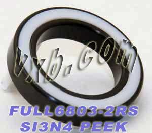 6803-2RS Full Ceramic Sealed Bearing 17x26x5 Si3N4 - fast shipping 🇺🇸