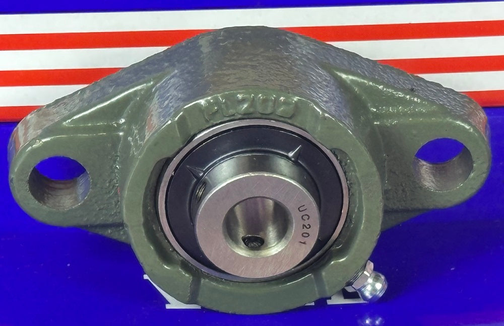 12mm Bearing UCFL201 2-Bolts Flanged Cast Housing Mounted Bearing - fast shipping 🇺🇸