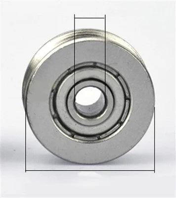 6mm Bore Bearing - 25mm Stainless Steel Pulley U-Groove Track Roller Bearing 6x25x7mm - fast shipping 🇺🇸