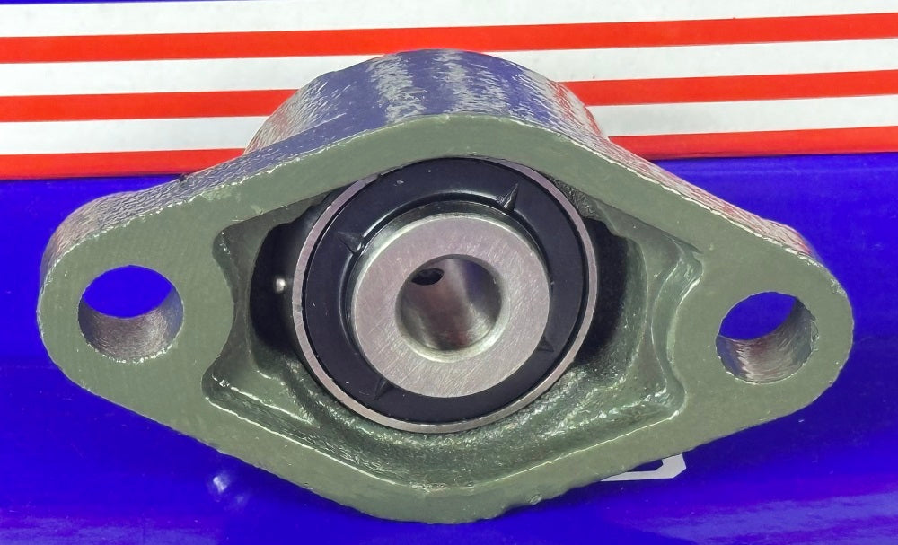 12mm Bearing UCFL201 2-Bolts Flanged Cast Housing Mounted Bearing - fast shipping 🇺🇸
