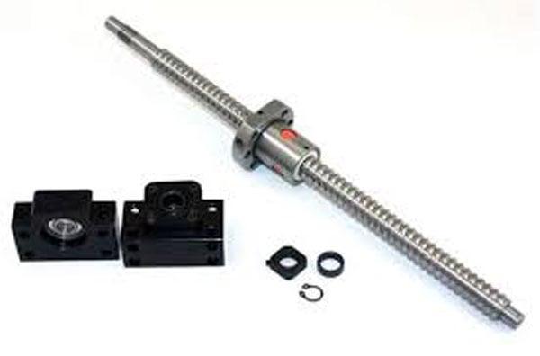 8' Feet Travel Stroke 20mm Anti-Backlash Ballscrew Set - Nut & Bearing Supports - fast shipping 🇺🇸